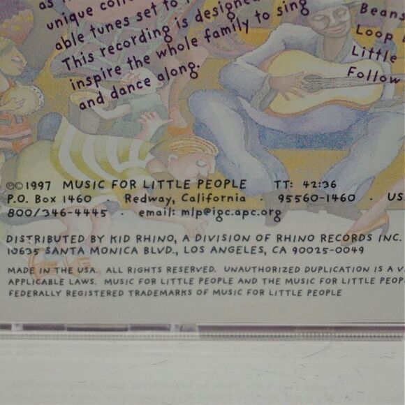 Shakin A Tailfeather Music For Little People Vintage 1997 Rhino Kid Label - Picture 4 of 6